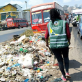 File image of a pile of garbage along a road in Kariokor