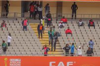 Fans take up their seats at Moi International Stadium, Kasarani ahead of Harambee Stars' CHAN 2024 opener against DR Congo