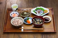 A traditional Japanese meal served in multiple small dishes, which naturally encourages portion control and mindful eating