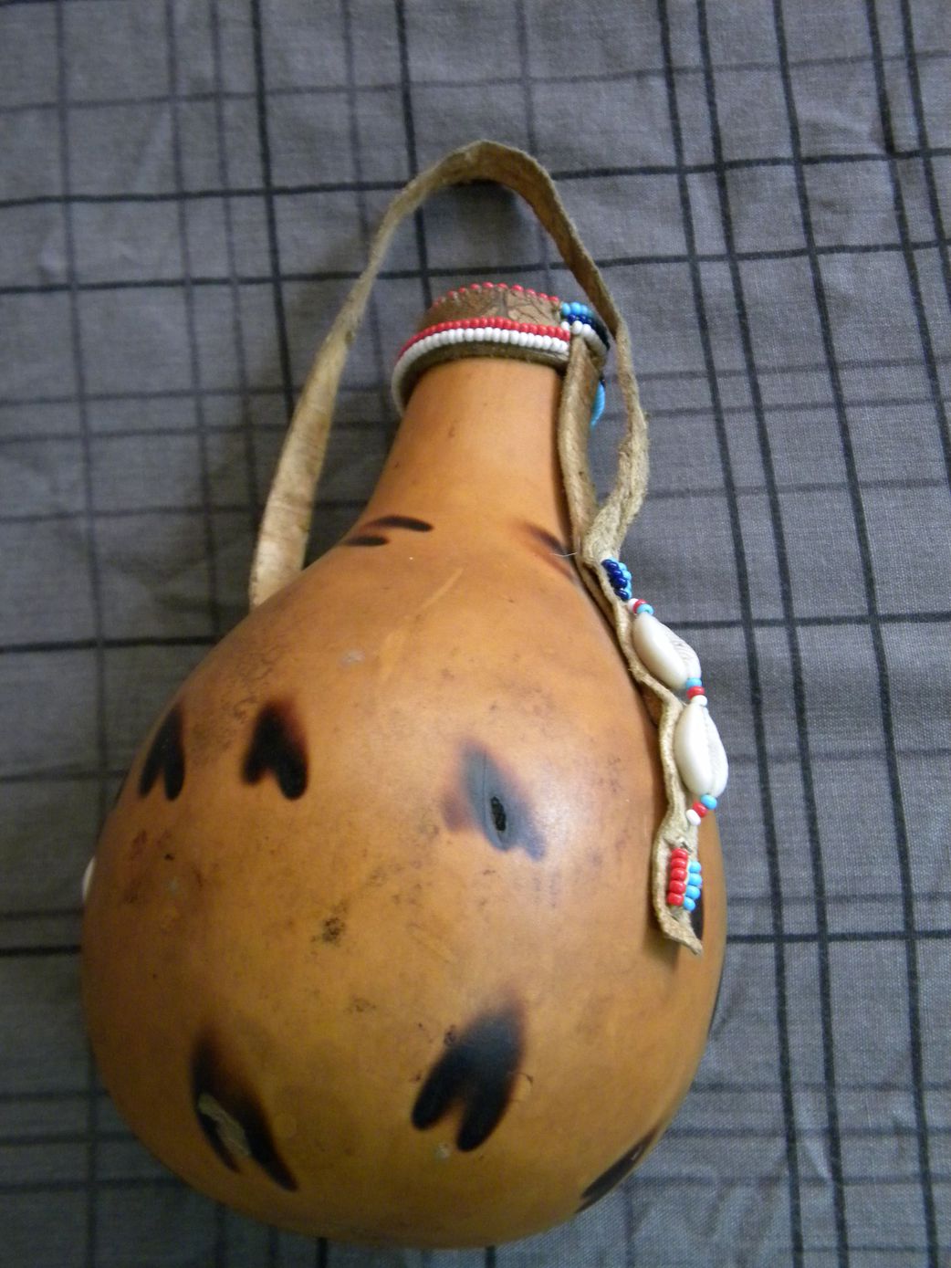 A gourdful of mursik, the fermented milk of the Kalenjin community