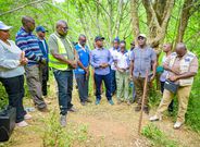 The multi-agency team deployed by the Ministry of Health in response to a metallic object that fell from the sky landed in Makuku village in Makueni on December 30, 2024