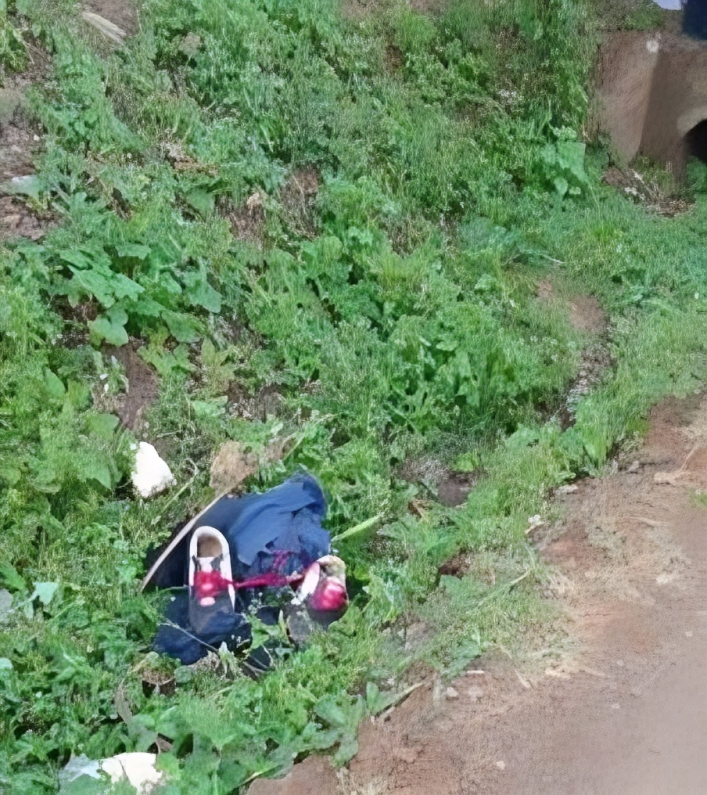 The clothes belonging to 27-year-old John Muchiri Muthoni whose body was found near Banana, Kiambu County on January 4, 2025 (Courtesy: Hussein Khalid)