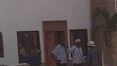 Raila Odinga, Kilifi Governor Gideon Mung'aro and David Murathe in Kilifi
