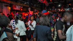 People dancing in a club