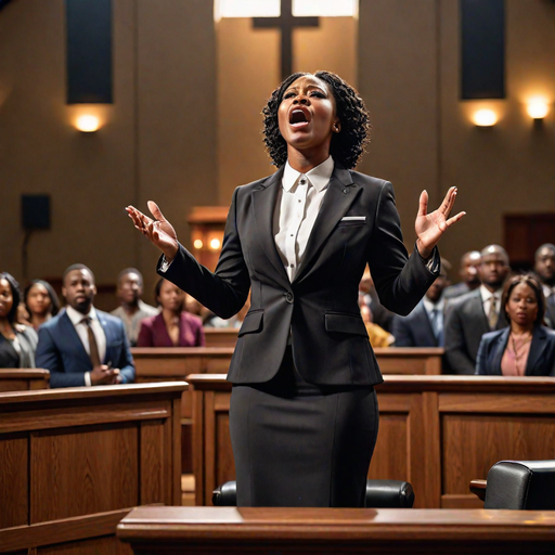AI-generated image of a pastor preaching