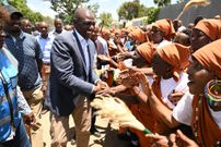 President William Ruto during a tour of Mt Kenya region