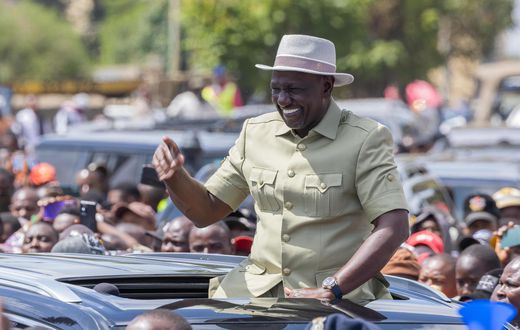 President William Ruto during his tour of Mt Kenya region