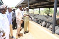 President William Ruto during a tour of Mt Kenya region