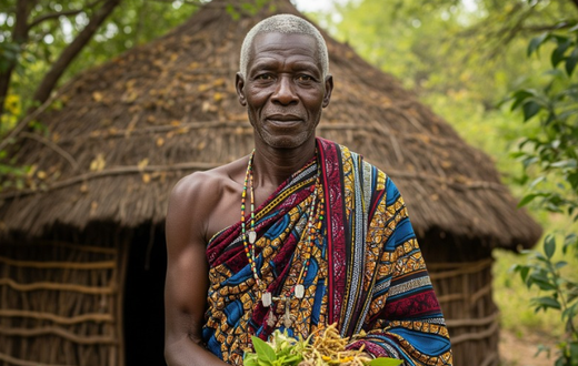 An AI-Generated image of a traditional healer