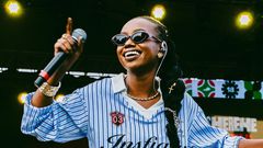 Njerae performing at a concert in Nairobi