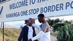 Baraka Joseph Machari at the Namanga Border Post