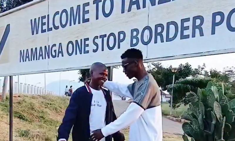 Baraka Joseph Machari at the Namanga Border Post