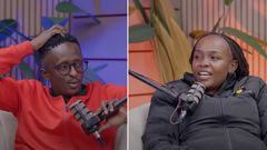 Njugush and Celestine Ndinda hosts of the BTW Podcast