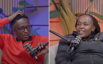Njugush and Celestine Ndinda hosts of the BTW Podcast
