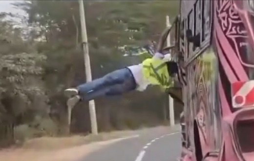 NTSA charges driver for man hanging outside his matatu
