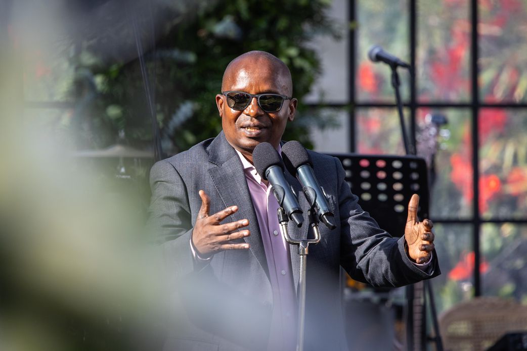 Deputy President Kithure Kindiki speaking at wedding of Tourism CS Rebecca Miano's son Peter and his bride Wambui on Saturday, January 4, 2025