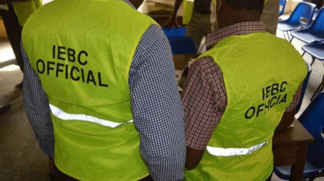 File image of IEBC Official in a polling station