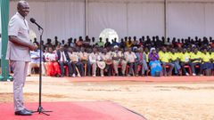 President William Ruto speaking in Elgeyo-Marakwet on January 5, 2025