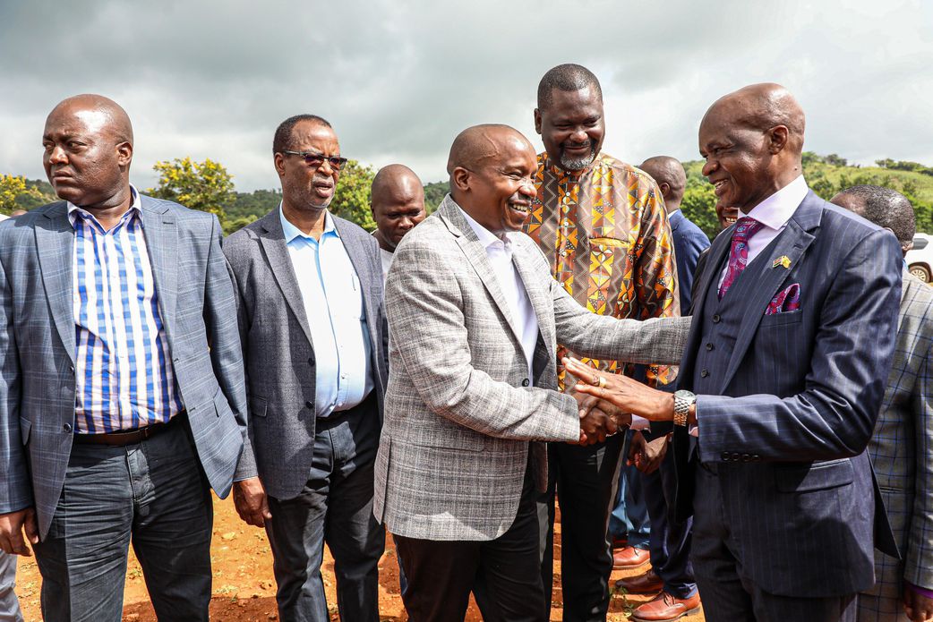 Deputy President Kithure Kindiki during a Sunday worship and thanksgiving service at Full Gospel Church, Kamumu, Mbeere North, Embu County on January 5, 2025