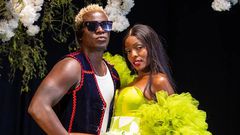 Kenyan singer Willy Paul with Tanzanian singer Phina