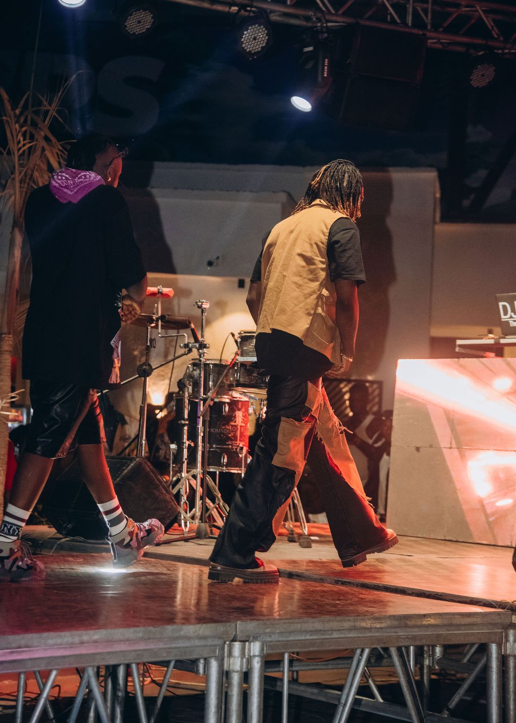 Nigerian rising star Cashcode on stage