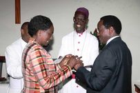 File image of Kalonzo Musyoka with his wife Pauline when the two celebrated 25 years of their marriage back in 2010