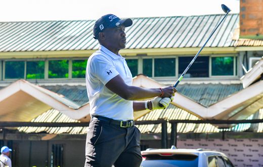 A golfer in action during the NCBA Golf Series tournament held at Thika Sports Club on May 3, 2025