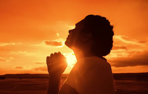 Someone praying