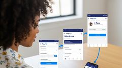 An AI-generated image of woman withdrawing money from PayPal to M-Pesa