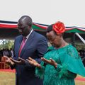 File image of President William Ruto and First Lady Rachel Ruto during a prayer service