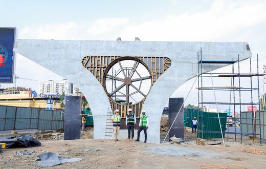 Construction of Junction Mall Flyover along Ngong Road