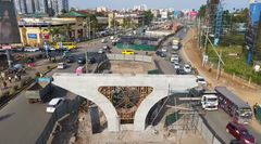 Construction of Junction Mall Flyover along Ngong Road