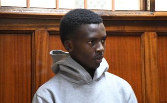 Fourth year Moi University student David Oaga Mokaya appearing in court