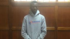 David Oaga Mokaya appearing in court