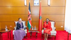 Princess Lalla Asma of Morocco, daughter of King Hassan II, with Rachel Ruto, First Lady of The Republic of Kenya