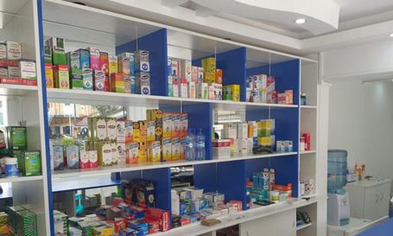 A chemist stocked with drugs (for illustration purposes only)