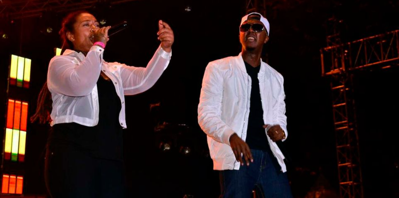 File image of Necessary Noize crew of Wyre and Nazizi on stage