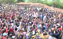 President William Ruto addressing a rally in Mbeere Town as part of his recent tour of Mount Kenya region