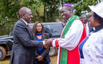 President William Ruto at the 35th Diocesan Anniversary, St. Mark’s College, Kigari, Embu County on Sunday, July 6, 2025