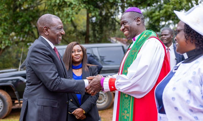 President William Ruto at the 35th Diocesan Anniversary, St. Mark’s College, Kigari, Embu County on Sunday, July 6, 2025