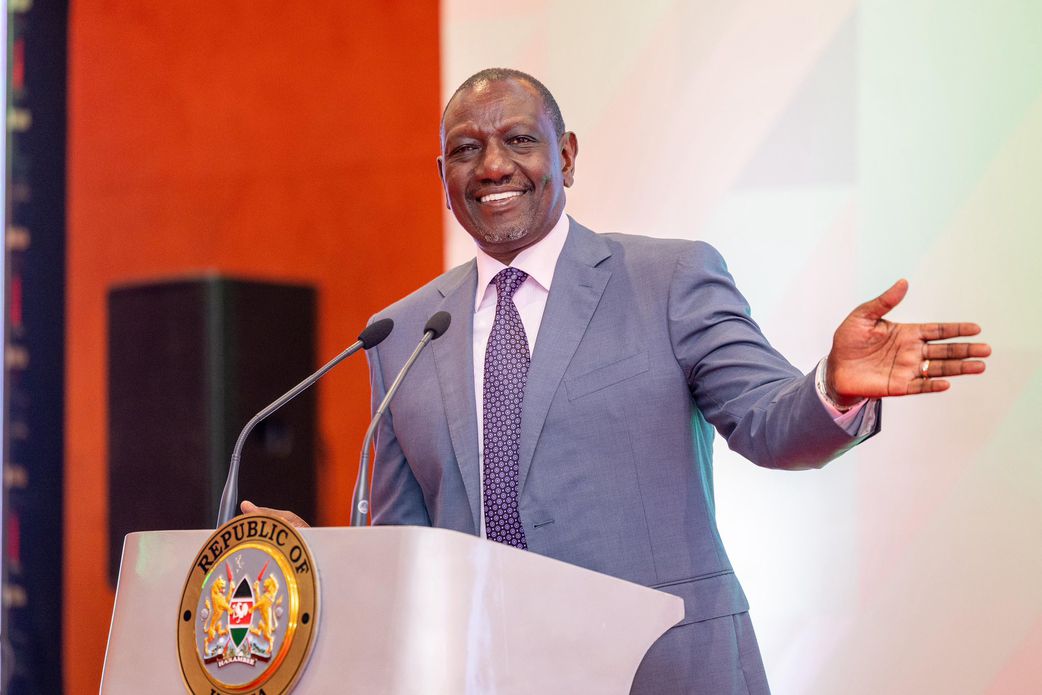 President William Ruto during the Presidential Private Sector Roundtable, Nairobi County.