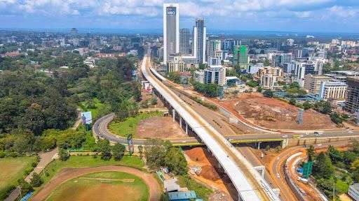 An ariel view of Nairobi Expressway