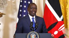 Presidet William Ruto speaking during his State Visit in the US in 2024