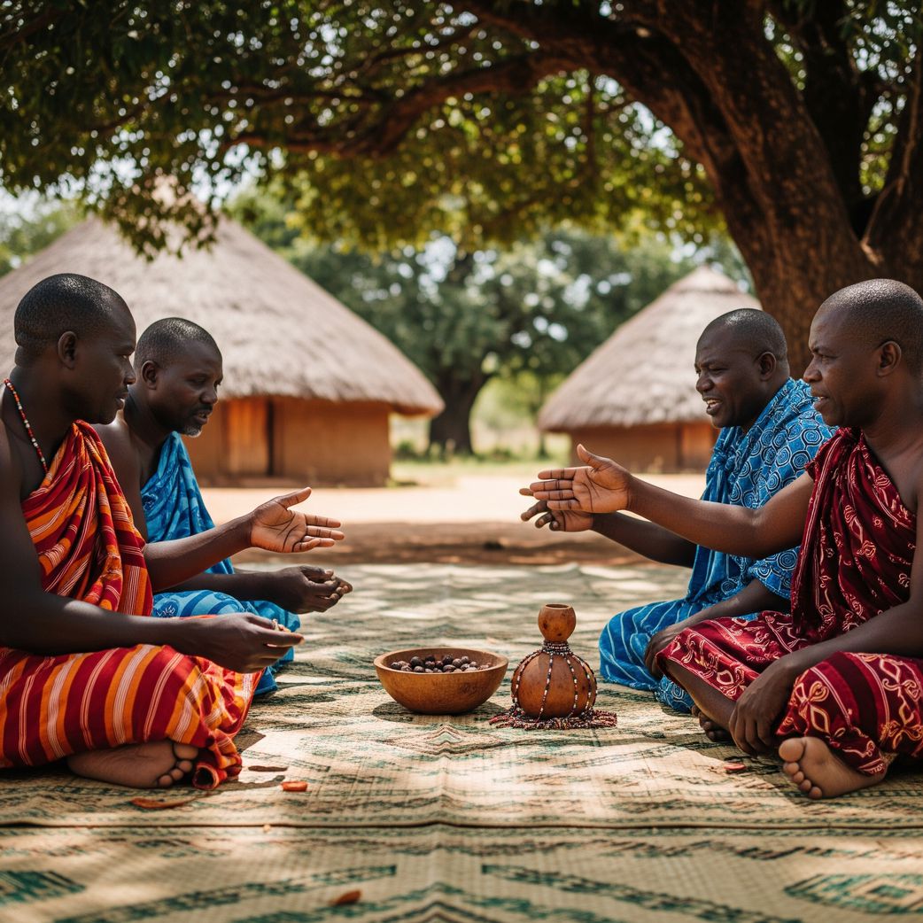 Elders from both families negotiate and agree on the bride price