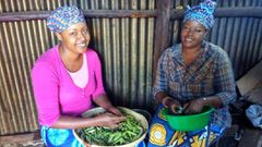 Wanjiku Mburu and her late sister Grace Mburu