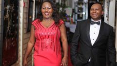 A past image of Sarah and Simon Kabu