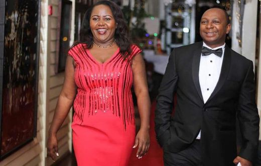 A past image of Sarah and Simon Kabu