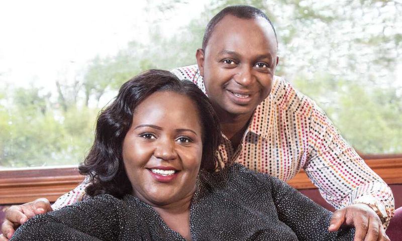 A past image of Sarah and Simon Kabu