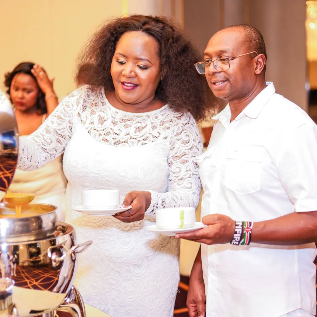 A past image of Sarah and Simon Kabu