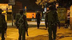 Police conducting a patrol in Nairobi